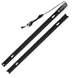 約1.35m ダクトレール ライティングレール コンセント 0.7m+0.65m 押しボタン 連結タイプ 延長タイプ 配線ダクト ブラック ホワイト ライティングバー レールライト インテリア 照明器具 スポットライト 簡易取付 工事不要 間接 天井 照明用 直付け型