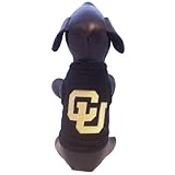 NCAAコロラドBuffaloes Polar Fleece犬スウェットシャツ L