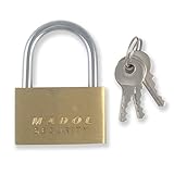 Madol 20 mm真鍮南京錠( 620 C ) Comes with 3つキー100 %真鍮