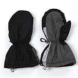 7A.M. ENFANTLong Cuffed Mittens Black/GraySIZE（2-4T)