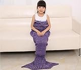 Mermaker ? All Seasons Knitted Mermaid Tail Blanket Adult/Teen Tails ,Sofa Sleeping Bag Mermaid Blan