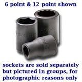 S K Hand Tools SKT45618 3/8 Inch Drive Standard 6 Point Impact Socket - 9/16 Inch