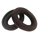 Chic Tuant イヤーパッド for Sennheiser (ゼンハイザー) HD515 HD518 HD555 HD558 HD595 HD598 HD598SE HD598CS HD598SR ゲーミングヘッドセット に対応 交換用 ヘッドホンパッド イヤークッション メモリーフォーム (ブラウンベロアイヤーパッド)