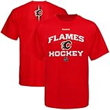 NHLリーボックCalgary Flames Authentic Progression Tシャツ – レッド( XL )