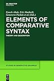 Elements of Comparative Syntax: Theory and Description (Studies in Generative Grammar [Sgg])