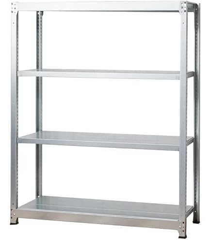 Amazon｜スチールラックのキタジマ 軽中量棚 100kg 単体 幅180×奥行60