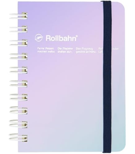 ロルバーンrollbahn ミニ　スコラ　ライトグリーン ロルバーン ポケット付メモ スコラ M ライトブルー(ライトブルー