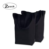 キャンバスバッグxyland Heavy Diaper ToteバイブルトートバッグBeach ToteショッピングトートバッグGrocery Shopping病院週末バッグ2パック ブラック XYY