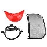 メッシュバイザーヘルメット、耐久性のあるフルメッシュセーフティフェイスマスクシールドガーデンアイフェイスマスク