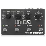 TC電子シンプルで直感的なデュアルトラックギタールーパーペダル強力なループエフェクト(DITTOX4LOOPER)