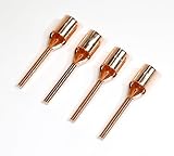 OFC 純銅製 非メッキ 棒型端子 スピーカー端子 高純度無酸素銅 TC型圧着端子 日本製 国産 ナックオーディオ オリジナル 8SQ対応 TC8-18 4個set