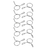 uxcell スプリングホースクランプ エアホースクリップ 304ステンレススチール 7mm内径 10個入り