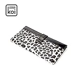 Koi Beauty 女の子の女性の化粧バッグ女性旅行化粧バッグ6PCSポータブルミニ (黒)