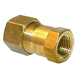 LASCO 17-6633 3/8-Inch Compression by 1/4-Inch Female Pipe Thread Brass Adapter by LASCO