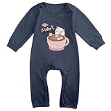 gdlov Molang Sweet Rabbit赤ちゃんの男の子女の子キッズ長袖CreeperロンパースボディスーツOnesiesジャンプスーツサイズUSホワイト カラー: ブルー