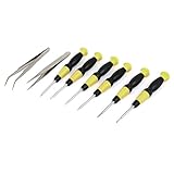 uxcell スドライバー セット8合1 ノンスリップ ハンドル 磁気トリックストライウィング フィリップ スロット付き