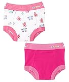 Ez Undeez 男の子 女の子 幼児 トイレトレーニングパンツ パッド入り裏地 3T バタフライ-無地ピンク