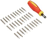 uxcell 特殊　ドライバーセット　プラスチック　ケース　ネジ回し　セット　31合1　すべらない　ハンドル　磁気　ビット　選べるタイプ　便利