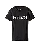 (ハーレー)Hurley キッズTシャツ One & Only Sun Protect Long Sleeve Tee (Big Kids) Black SM n/a [並行輸入品]