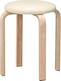 パール金属 スタッキングスツール PVC ナチュラル/ベージュ V-II N-9840