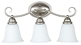 Craftmade Cordova 21インチBath Vanityライト シルバー 25003-SN-WG 1