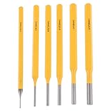 F Fityle 彫刻用　チゼル　木工チゼル　炭素鋼　木彫り　3本/6本　黄色 - 6個