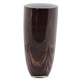 Essential D?cor Entrada Collection Glass Vase, 15.5 by 7-Inch, Brown [並行輸入品]
