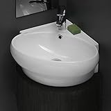 CeraStyle CeraStyle 002000-U-One Hole-637509839642 Mini Collection Bathroom Sink, White [並行輸入品]