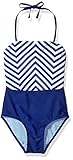 Gossip Girl Big Girls' Ships Ahoy One Piece Swimsuit Navy 7 [並行輸入品]