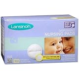 Lansinoh breathable waterproof layer keeps Stay Dry Disposable Nursing Pads, 100 Count by Watchy Sho