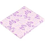 Kushies Ben & Noa 100% Cotton Percale Fitted Infant and Toddler Crib Sheet (Pink Butterfly) [並行輸入品]