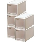 Fits フィッツケース 衣装ケース まとめ買い5個セット クローゼット用 L-30 カプチーノ