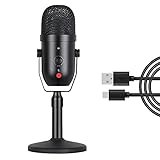 【在庫一掃】FOSITAN USB 容量 A22 マイクブラック PCマイク 単指向形 集音専用防振マイク