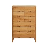 ミニクル チェスト 木製 アルダー無垢 6段 幅60cm ナチュラル -