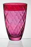 Majestic Gifts E63548-US Euforia Festival 9.5 in. High Quality Glass Vase, Fuchsia