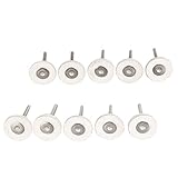 10個入り 回転道具用 レザー製 研磨ホイールブラシ ミニルーター用 研磨　研削ブラシ ホワイト