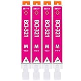 [埼京企画] BCI-321Mx4 【計4個入り】 マゼンタ キヤノン互換インク 残量表示あり 最新ICチップ搭載 国内検品済み 対応機種:MP990 MP980 MP640 MP630 MP620 MP560 MP550 MP540 MX870 MX860 iP4700 iP4600 iP3600