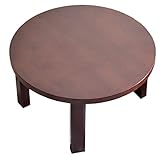 タンスのゲン 折りたたみテーブル 60cm センターテーブル ちゃぶ台 円卓 北欧 ブラウン 1171918601