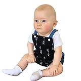Karchi 　ベビー用ロンパース　カバーオール　　子供連体服 　　ガールズ袖無し連体服　 男女兼用 　子供連体服　 春夏 可愛い ベビ用連体服 　 柔らかい おしゃれ 　新生児　幼児　赤ちゃん ブル