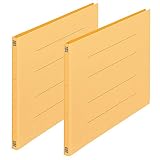 プラス PPフラットファイル A3 横 2穴 イエロー No.102P 98-877 2冊セット