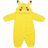 2017年 春物 ポケットモンスター ピカチュウ ベロア 着ぐるみカバーオール フィットオール Pokemon イエロー-ピカチュウ◇70cm
