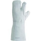 TRUSCO(トラスコ) ケブラー糸使用溶接手袋 3本指 左手のみ 裏綿付 KEVY-T3-LT