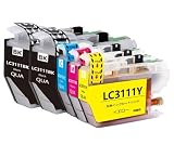 LC3111-4PK 互換インクカートリッジ ブラザー(Brother)用 LC3111(BKx2/C/M/Y) 4色5本セット インク 対応機種:DCP-J582N J982N-W/B J978N-W/B J972N J973N-W/B J572N J577N J903N J893N J898N J998DN J998DWN J738DN J738DWN J981N