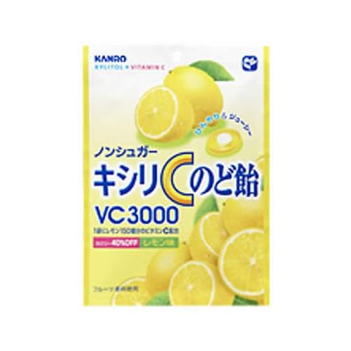 カンロ ノンシュガーキシリC のど飴VC3000 レモン