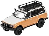 ゲインコーププロダクツ 1/64 トヨタランドクルーザー LC80 Off-road バージョン LHD ホワイト/ブラウン 完成品 KS-014-119
