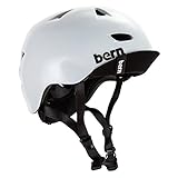 バーン ヘルメット ブレントウッド 白 サテンホワイト S-Mサイズ VM3SWTV オールシーズン 自転車 BERN [並行輸入品]