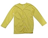 Plus Nao(プラスナオ) 子供用 カーディガン Ｖネック 長袖 シンプル 無地 ポケット付き 男の子 女の子 キッズ ジュニア 110 120 130 140 130 イエロー