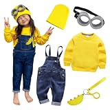 [muguet] オーバーオール トレーナー コスプレ 子供 キッズ コスチューム クリスマス クリスマスプレゼント ハロウィン プレゼント パーティー イベント 仮装 かわいい 5点セット 秋冬春向け