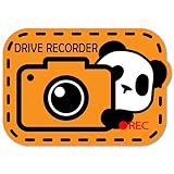 ドラレコ マグネット マグネットステッカー ドラレコステッカー ドライブレコーダー 車 あおり運転防止に 防犯 猫 パンダ おしゃれ かわいい 録画中