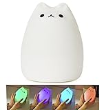 HJIAN ポータブル LED 子ども用ナイトライト シリコーン製 常夜灯 充電可能 柔らか 赤ちゃん部屋 寝室に ランプ タップ操作 感知式 ホワイト COMINHKG116509